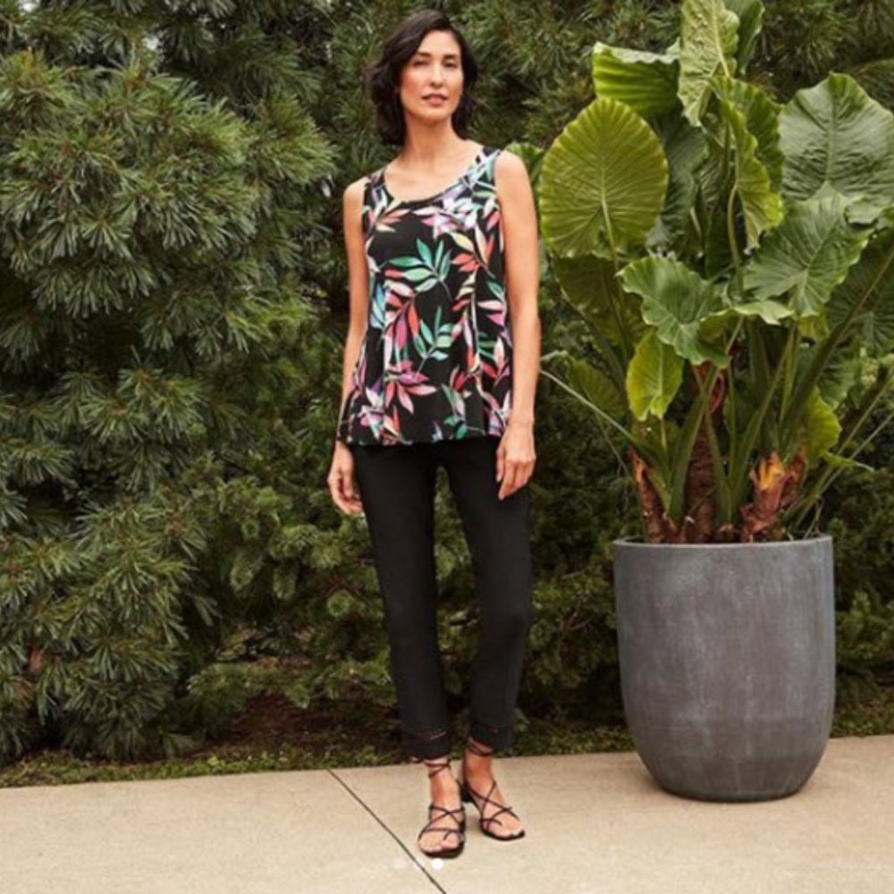 Joseph Ribkoff Tropical Knit Tank - Picture 5 of 9